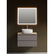 Мебель для ванной со столешницей Sancos Snob T 80 SNT80SM+TT80A2X Doha Soft/Kreman