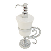 Дозатор настольный Migliore Edera 16913 керамика/хром Дозатор настольный Migliore Edera 16913 керамика/хром