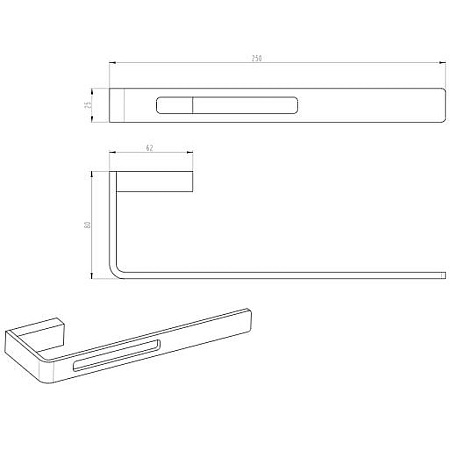 Полотенцедержатель Boheme Q 10945-B черный