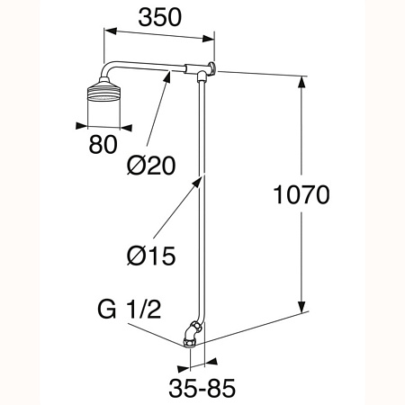 Душевой гарнитур Gustavsberg GB41103305 хром