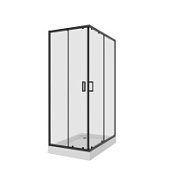 Душевой уголок Niagara Nova NG-6810-08 BLACK 120х80 прямоугольный, черный