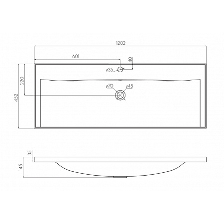 Мебельная раковина Aquaton Айрис 1A729631AG010 120