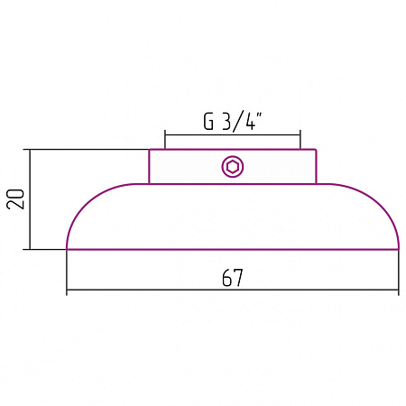 Отражатель декоративный Стилье 00100-0034 хром