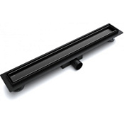 Душевой лоток Esbano Meta M-TILE-80MB с решёткой под плитку, черный матовый