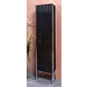 Шкаф-пенал Armadi Art Monaco 868-BCR-L черный/хром