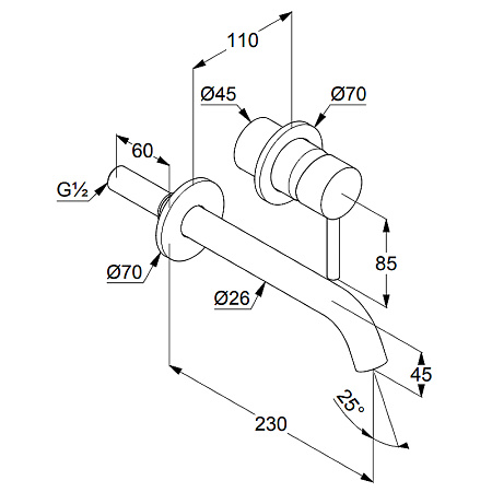 Смеситель для раковины Kludi Bozz 382455376 белый матовый