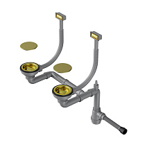 Слив-перелив для мойки Omoikiri WK-2C-LG светлое золото