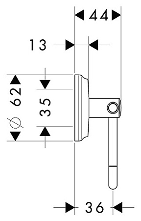 Держатель туалетной бумаги Hansgrohe Logis Classic