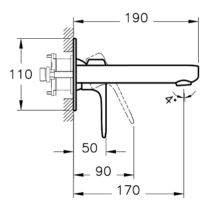 Смеситель VitrA Root Round A42721EXP для раковины, хром