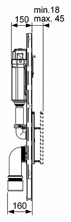 Система инсталляции для унитазов Tece TECElux 9 600 100