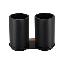 Стакан Bemeta Galla 108110020 двойной черный матовый/золото