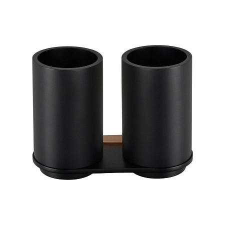 Стакан Bemeta Galla 108110020 двойной черный матовый/золото