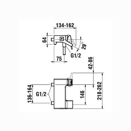 Смеситель Laufen Sense HF901260100000 для ванны с душем, хром