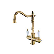 Смеситель Boheme Medici Ripresa 111 для кухонной мойки, c краном для питьевой воды, бронза