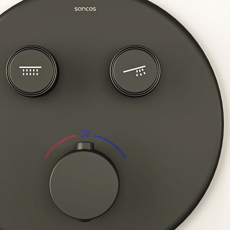 Душевой комплект Sancos Space SC3006MB черный матовый