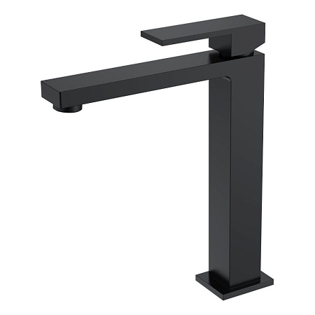 Смеситель Boheme Qubic 472-B для раковины, высокий, черный