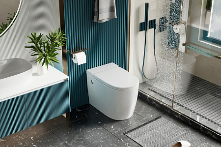 Унитаз приставной ABBER Bequem AC1114P с импульсным смывом, белый