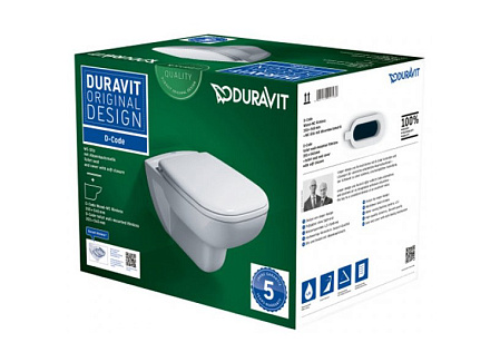 Унитаз подвесной Duravit D-Code 45700900A1 микролифт