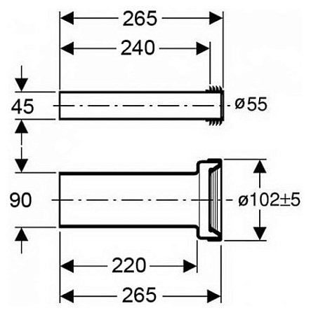 Патрубок Geberit 152.438.46.1