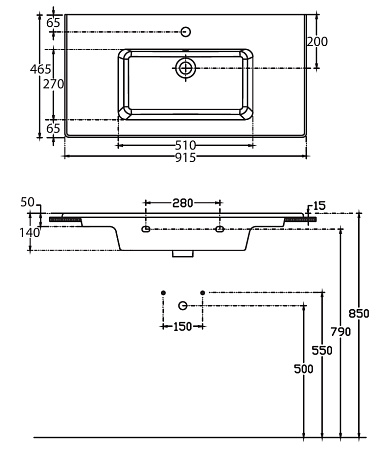 Раковина Allen Brau Fantasy 92 4.11026.20 белый