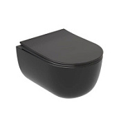 Унитаз подвесной Ceramica Nova Modena CN6063MB с микролифтом, черный матовый