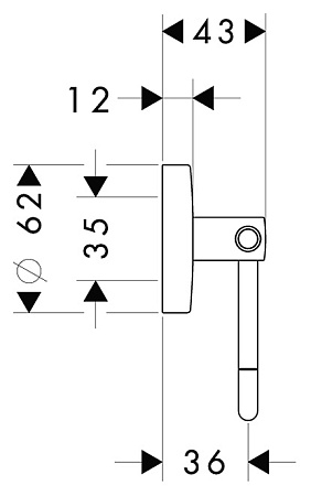 Держатель туалетной бумаги Hansgrohe Logis 40526000 хром