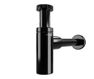 Сифон WasserKRAFT A171 для раковины черный глянец