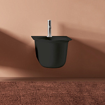 Биде подвесное ArtCeram Chic CHB001 17;00 черный матовый