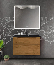 Мебель дя ванной BelBagno Marino MARINO-H60-900-2C-SO-RN-P+BB900/450-LV-ART-AST-NE 90 rovere 