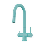 Смеситель Omoikiri Akita-S-AZ 4994436 для кухонной мойки, azur blue