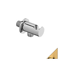 Шланговое подключение с держателем ручного душа Cezares CZR-U-AI4-03/24 золото Шланговое подключение с держателем ручного душа Cezares CZR-U-AI4-03/24 золото