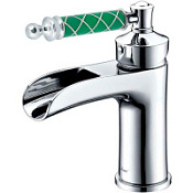 Смеситель Boheme Vogue 221-MR-GR для раковины, хром/бирюзовый Murano