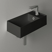 Раковина накладная Simas Agile AG 50/Nero Matt/1 hole 50x27x13 с 1 отверстием под смеситель, черный 