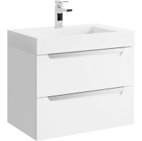 Тумба с раковиной Aqwella Cube CUB0107W 70 белый матовый