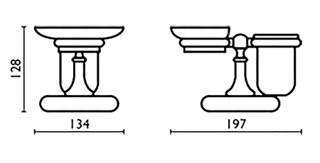 Мыльница Bagno & Associati Regency RE77292 BR