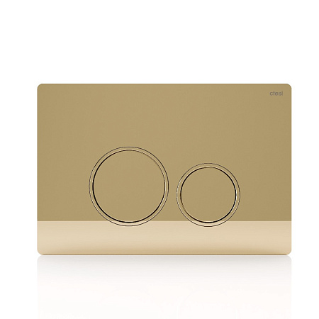 Кнопка смыва Ctesi Round BK0202128 золото