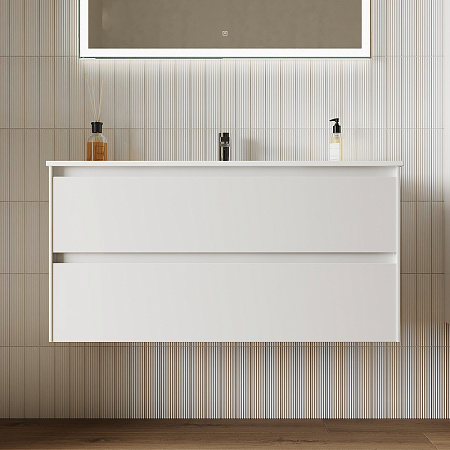 Тумба под раковину Sancos Cento 100 CN100W белый глянцевый