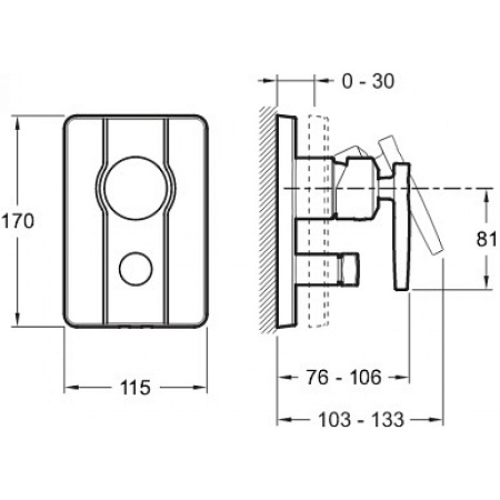 Смеситель Jacob Delafon Panache E98716-CP для душа