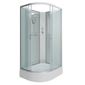 Душевая кабина Niagara Classic NG-33394-14RBK 130x90x200 стекло матовое/профиль серебро