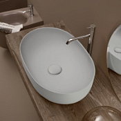 Раковина накладная Kerasan Nolita 534359 60x40 светло-серый