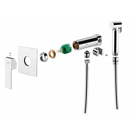 Гигиенический душ со смесителем Remer Qubica Q65 хром