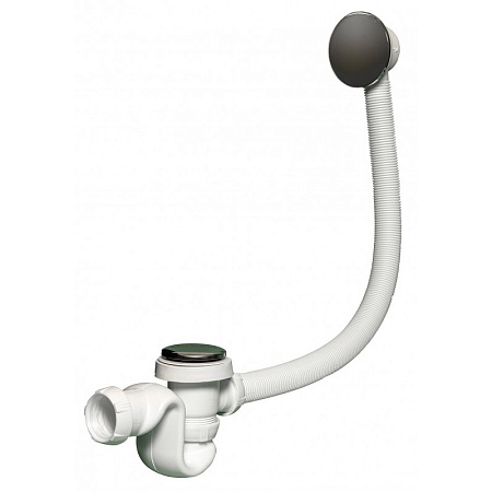 Слив-перелив Cersanit 63087 для ванны, белый/хром