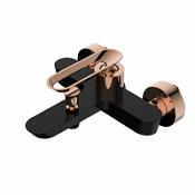Смеситель Bien Hermes BB01009406 для ванны, черный/розовое золото Смеситель Bien Hermes BB01009406 для ванны, черный/розовое золото