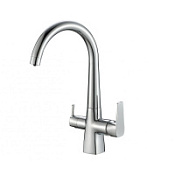 Смеситель Zorg Steel Hammer SH 819 CR для кухонной мойки, хром