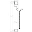 Душевая штанга Hansgrohe Crometta 85 27615000 хром - фото 2