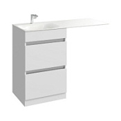 Тумба c раковиной Aqwella Forma FOR01052 55 белая