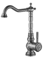 Смеситель Zorg Antic A 305K-SL для кухонной мойки, серебро