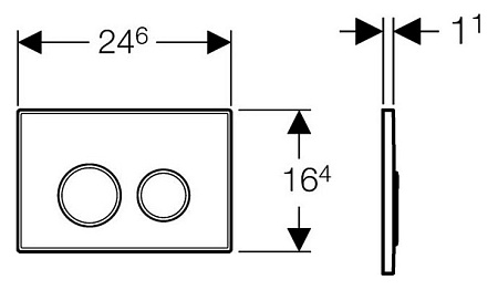 Кнопка смыва Geberit Sigma 20 115.778.KK.1 белый/золото
