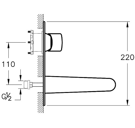 Смеситель VitrA Root Round A42721EXP для раковины, хром