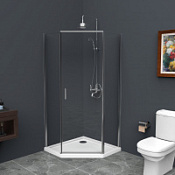 Душевой уголок BelBagno Uno UNO-195-P-1-90-C-Cr прозрачное стекло